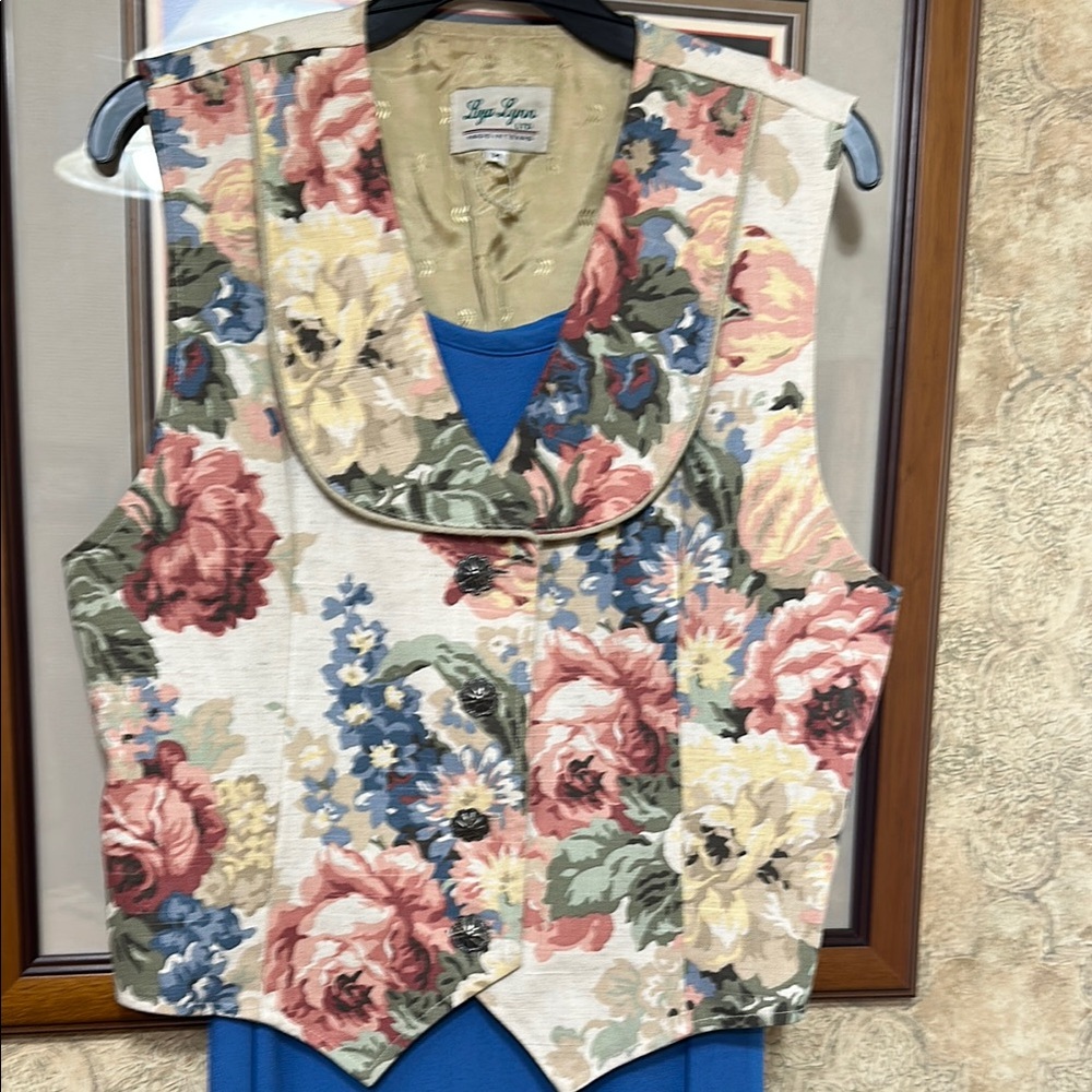 Liza Lynn Floral Vest made in Texas